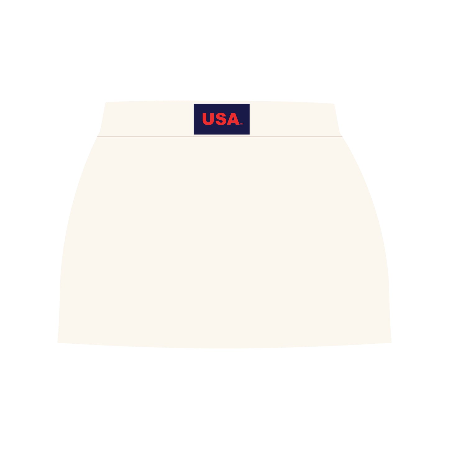 The Hayden High Waisted Skort USA Woven Label | Bone