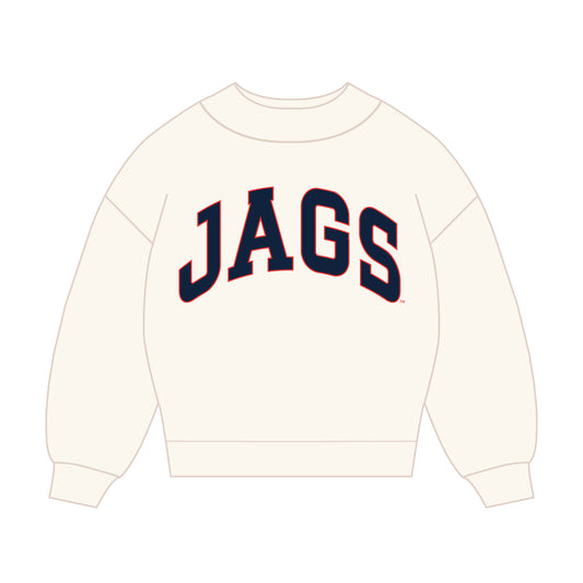 The Madi Classic Mockneck JAGS Applique | Youth Bone
