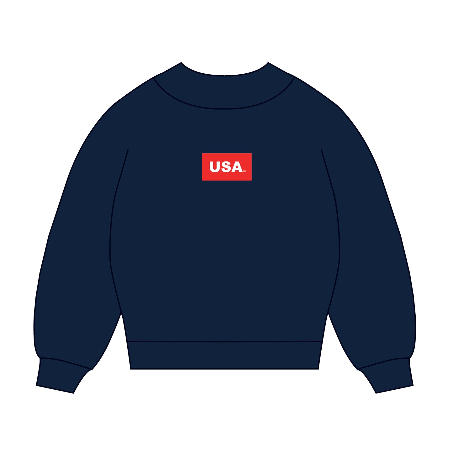 The Mary Mockneck USA Woven Label | Youth Navy