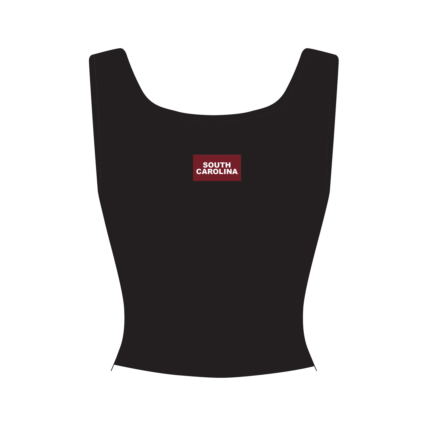 The Alli Ribbed Tank South Carolina Woven Label | Youth Black