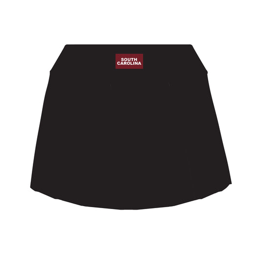 The Alli Tennis Skort South Carolina Woven Label | Black