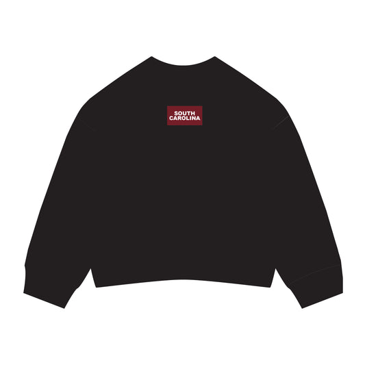 The Ava Airy Crewneck South Carolina Woven Label | Black