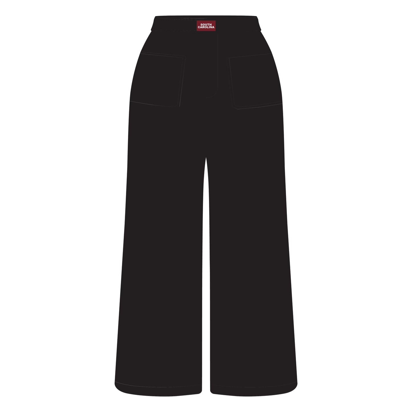 The Ava Airy Pants South Carolina Woven Label | Black