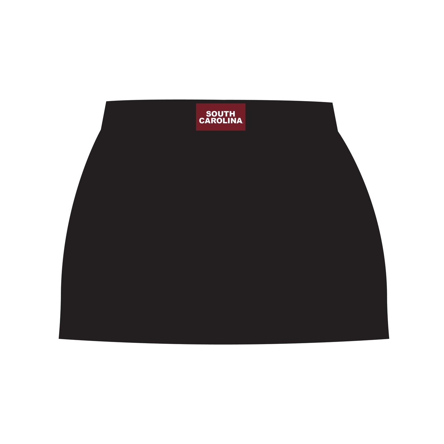 The Hayden High Waisted Skort South Carolina Woven Label | Black