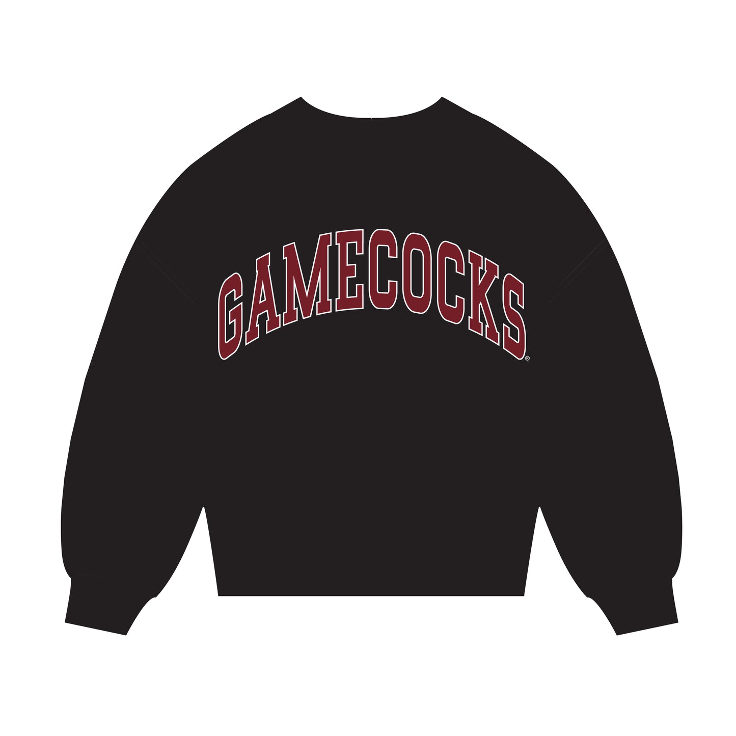The Madi Classic Mockneck Gamecocks Applique | Black