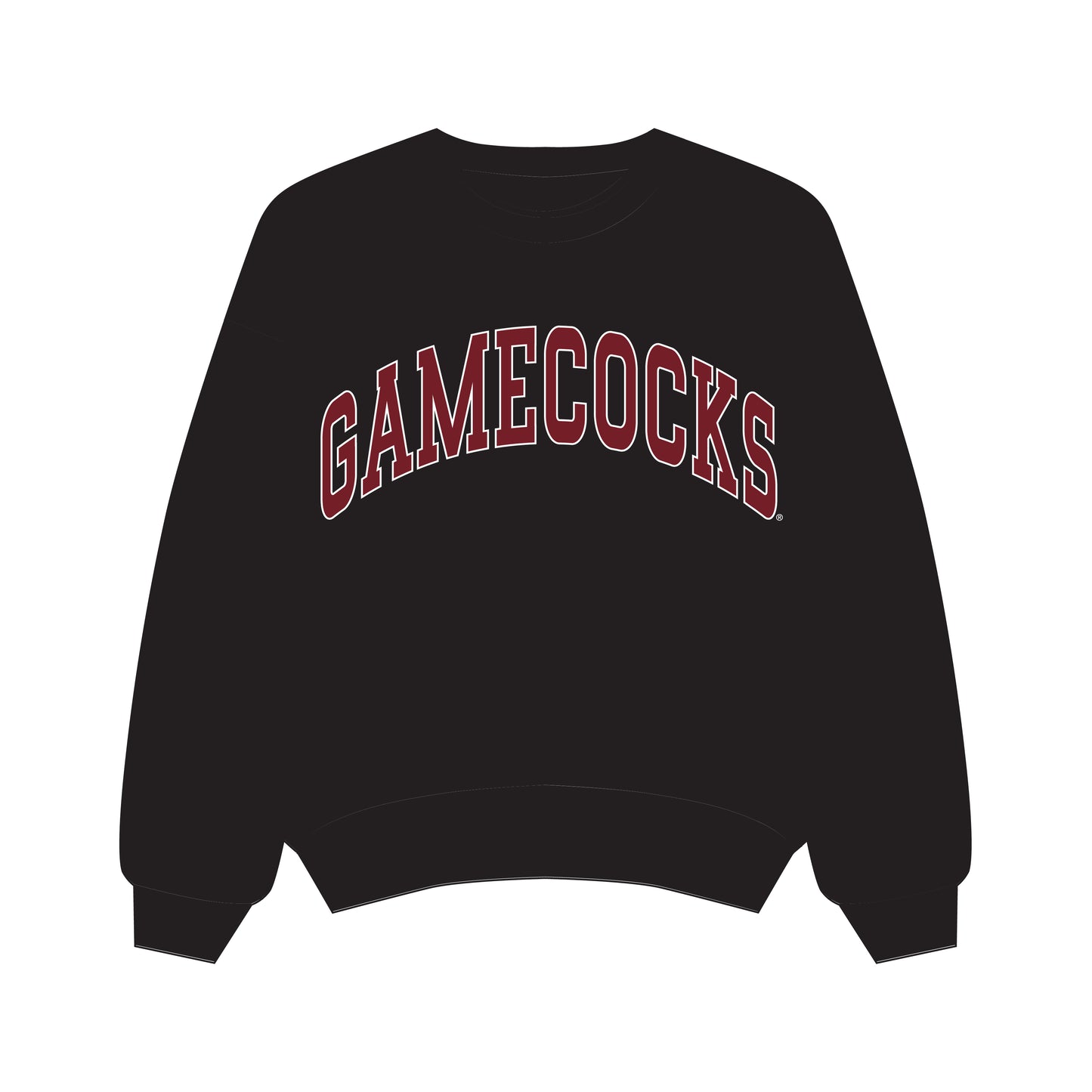 The Olivia Oversized Crewneck South Carolina | Black