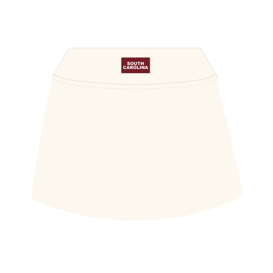 The Alli Tennis Skort South Carolina Woven Label | Bone