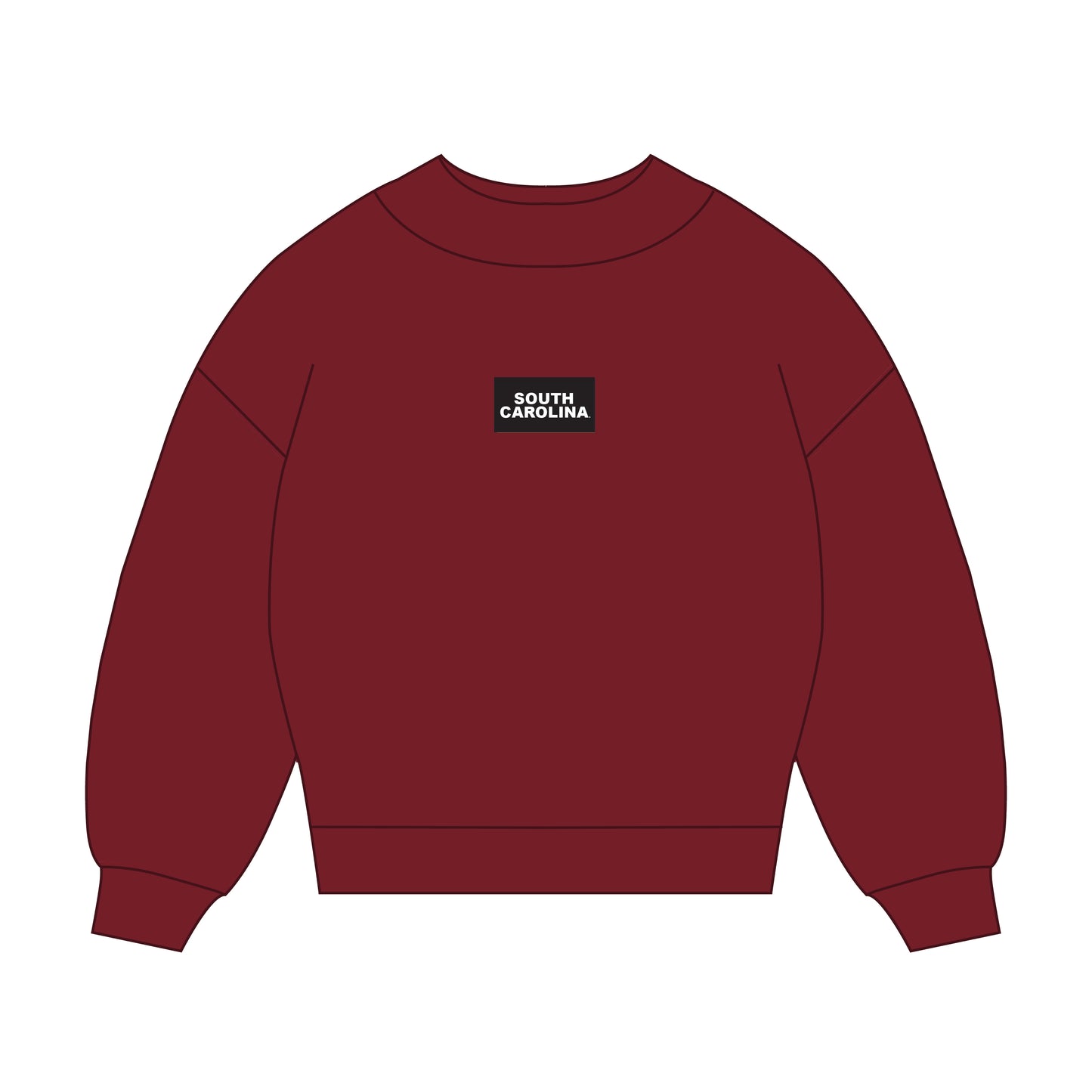 The Mary Mockneck South Carolina Woven Label | Youth Deep Red