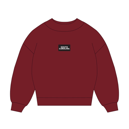 The Mary Mockneck South Carolina Woven Label | Deep Red