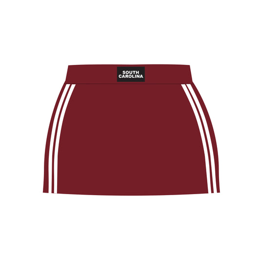 The Savannah Sporty Skort South Carolina Woven Label | Deep Red