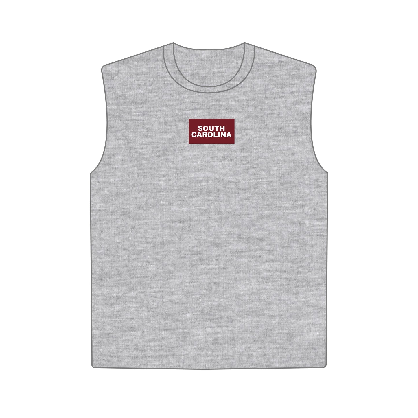 The Anna Active Tank South Carolina Woven Label | Heather Grey