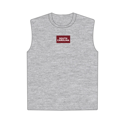The Anna Active Tank South Carolina Woven Label | Youth Heather Grey