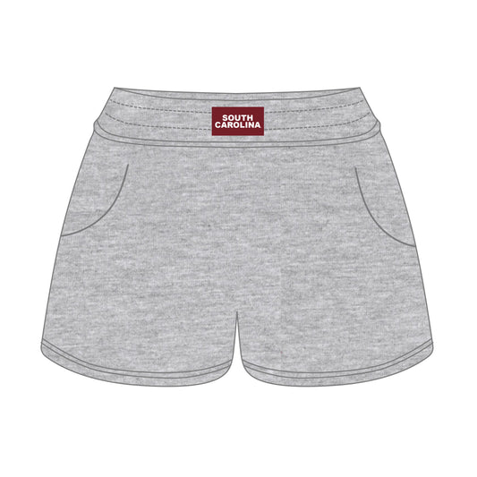 The Ava Airy Shorts South Carolina Woven Label | Heather Grey