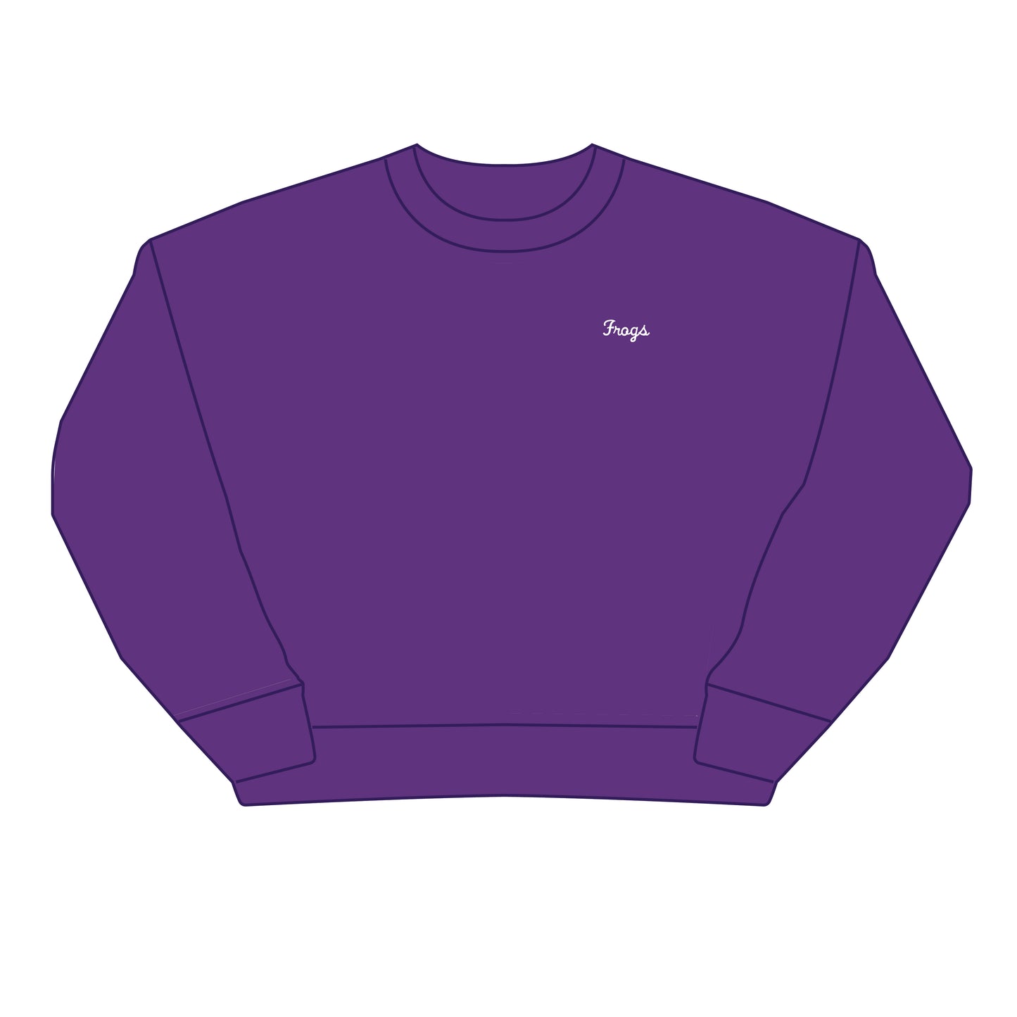 The Brooke Solid Crewneck TCU | Purple