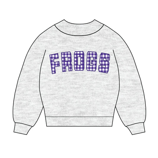 The Mallory Gingham Mockneck TCU | Ash