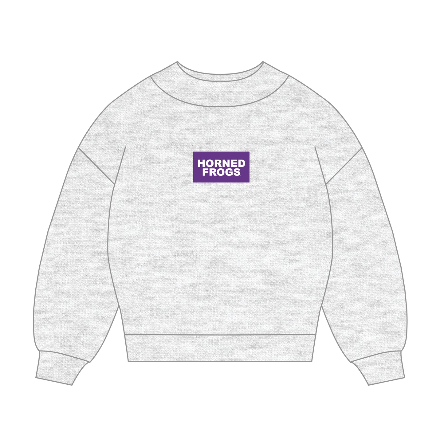The Mary Mockneck Horned Frogs Woven Label | Ash