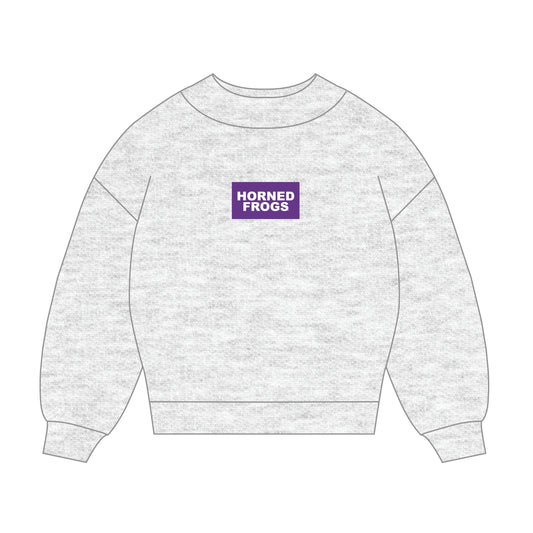 The Mary Mockneck Horned Frogs Woven Label | Ash