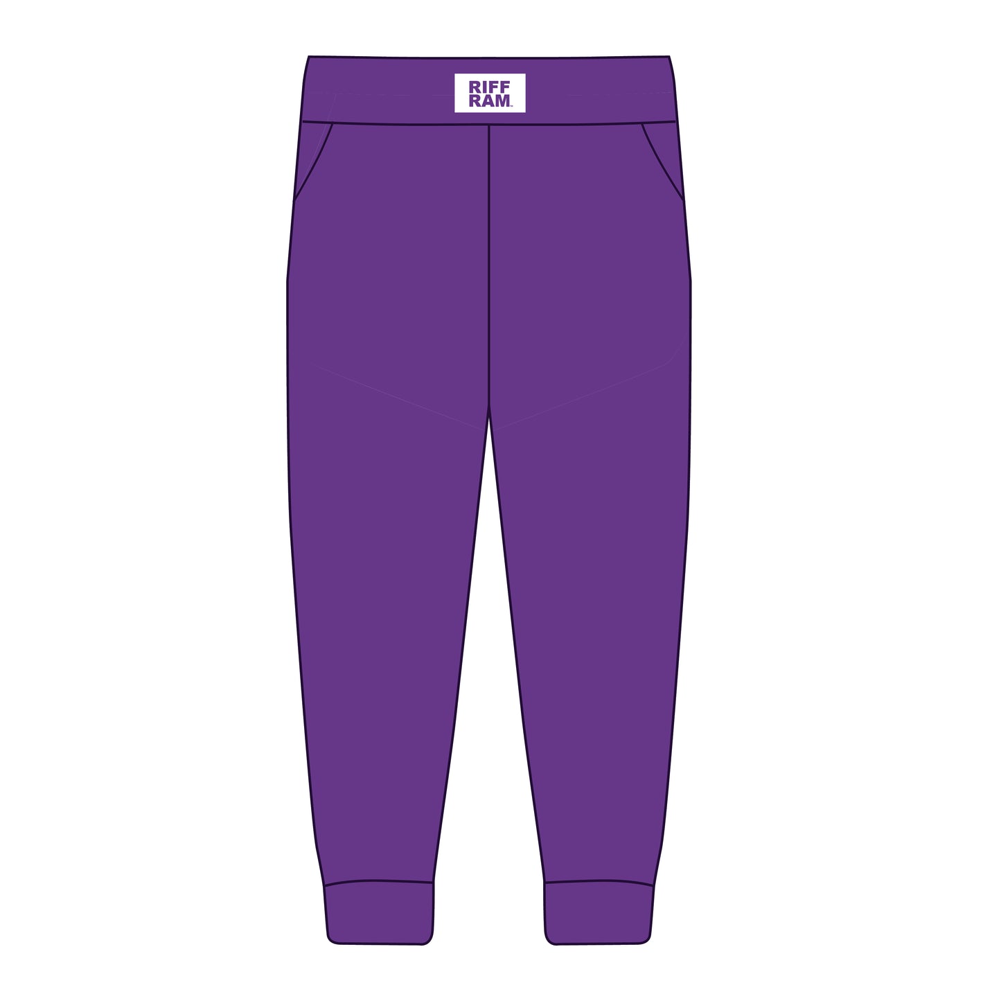 The Becca Joggers Riff Ram Woven Label | Youth Purple