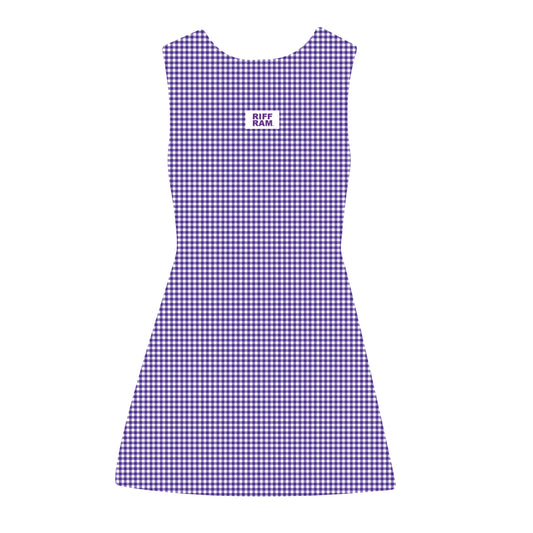 The Grace Gingham Dress Riff Ram Woven Label | Purple