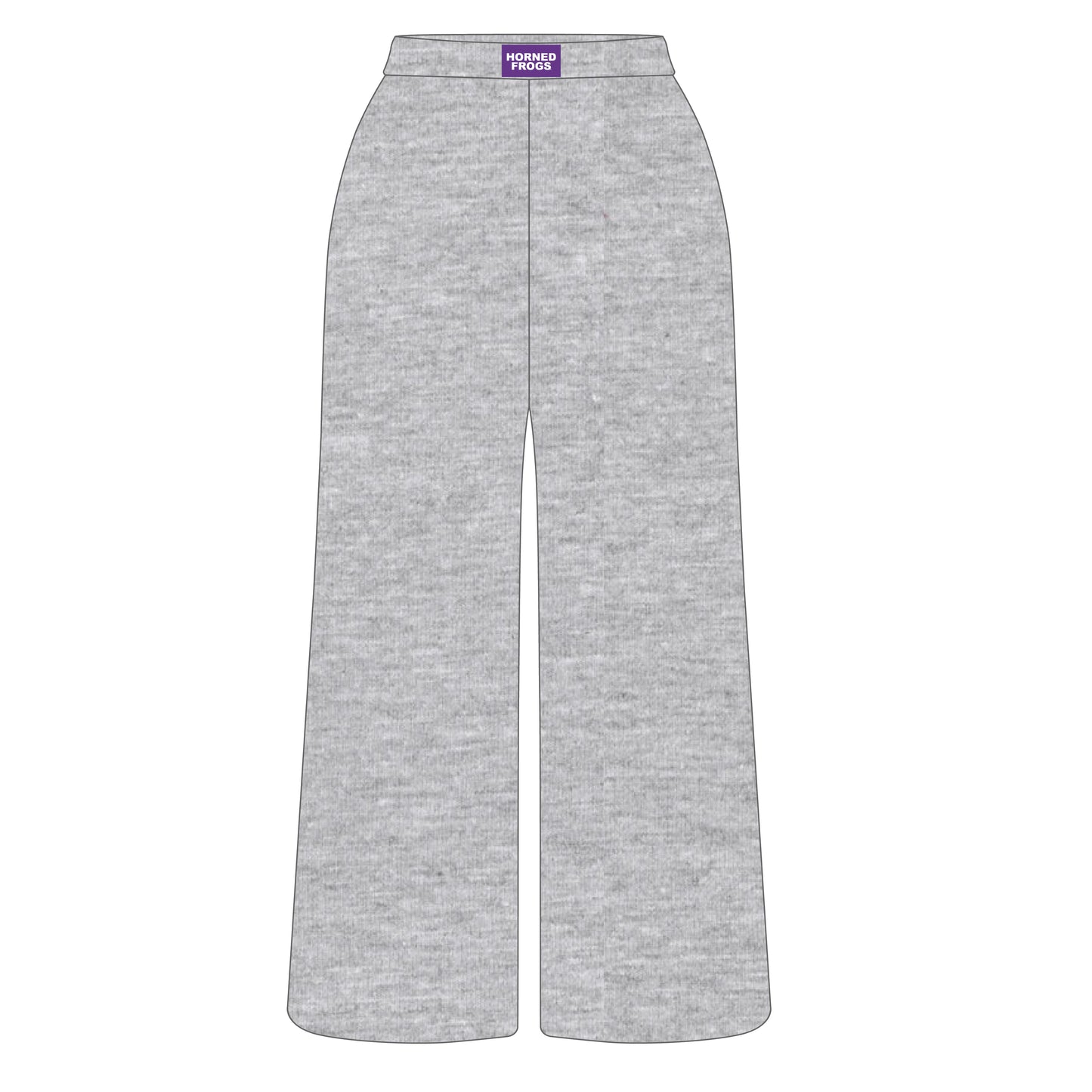 The Ava Airy Pants Horned Frogs Woven Label | Heather Grey