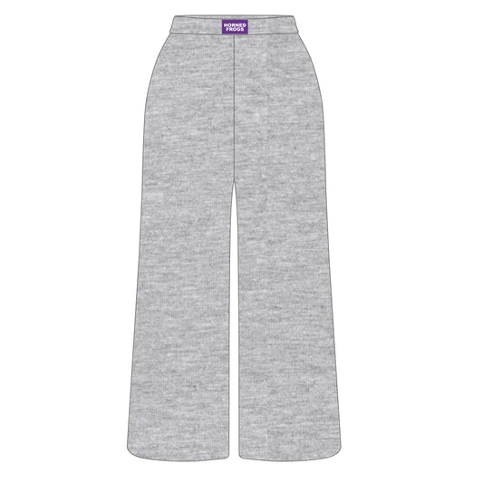 The Ava Airy Pants Horned Frogs Woven Label | Heather Grey