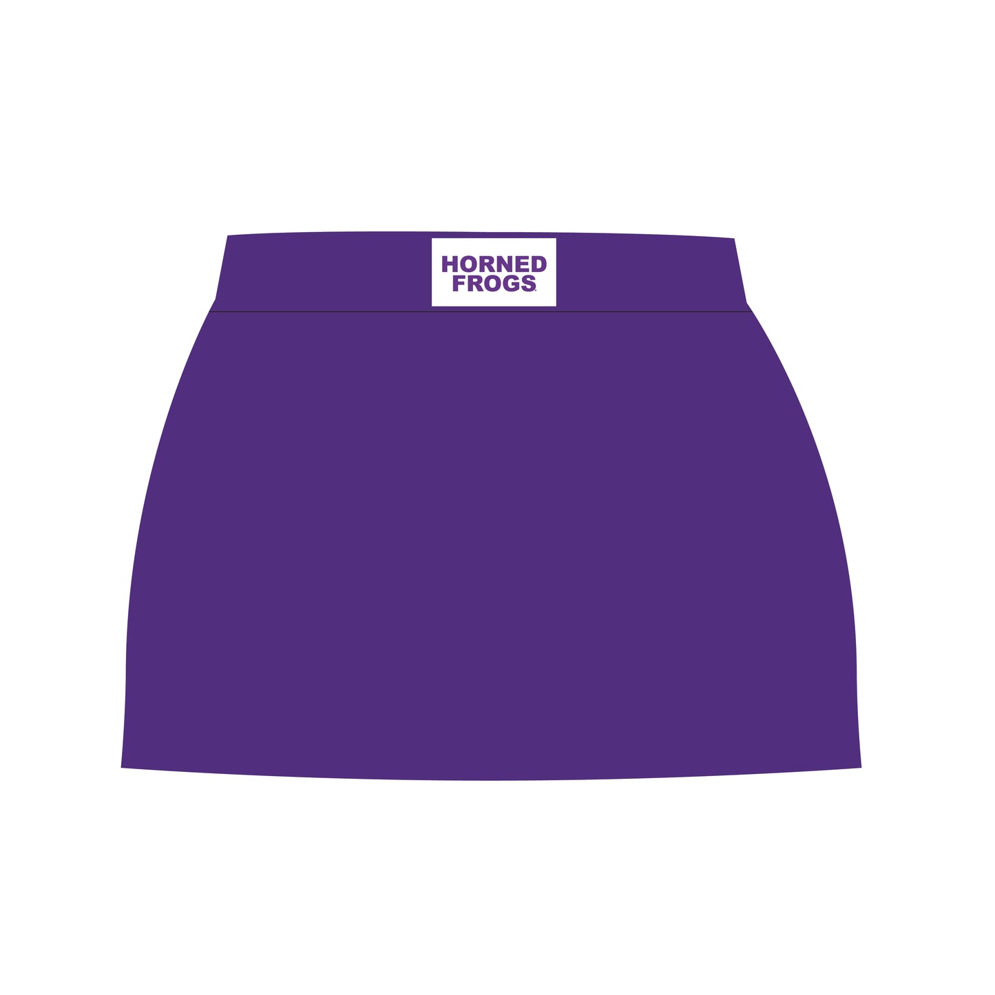 The Hayden High Waisted Skort Horned Frogs Woven Label | Purple