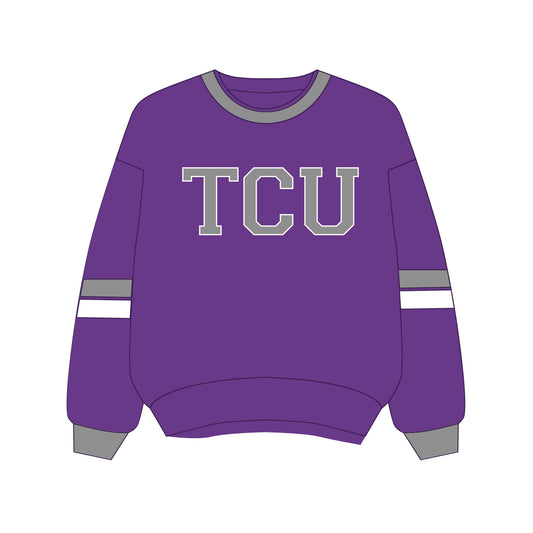 The Virginia Varsity Crewneck TCU | Purple