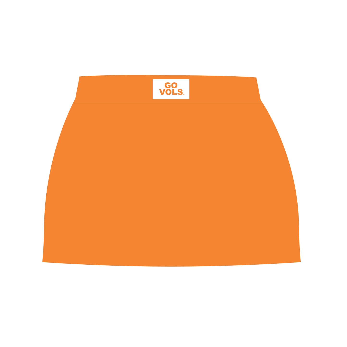 The Hayden High Waisted Skort Go Vols Woven Label | Bright Orange