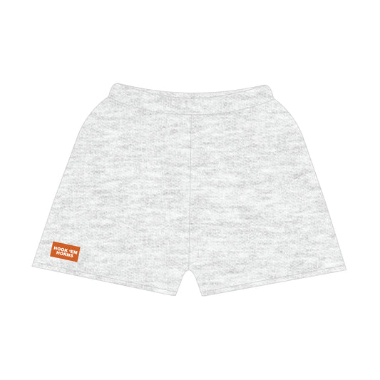 The Becca Shorts Hook 'Em Horns Woven Label | Ash