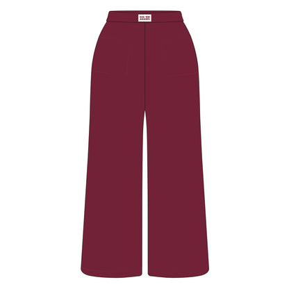 The Ava Airy Pants Gig 'Em Aggies Woven Label | Youth Deep Maroon