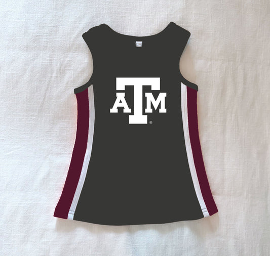 The Power Stripe Cheer Dress Texas A&M | Youth Graphite