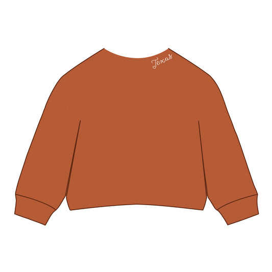The Lexie Lounge Top Texas | Youth Burnt Orange