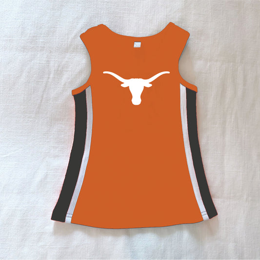 The Power Stripe Cheer Dress Texas | Youth Burnt Orange