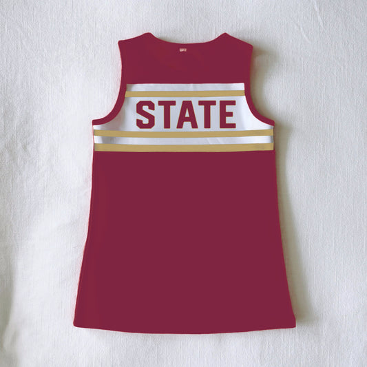 The Classic Cheer Dress Texas State | Youth Maroon