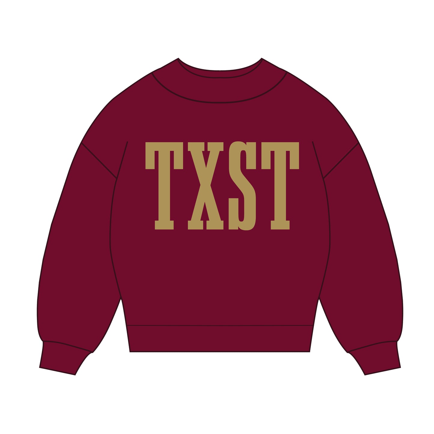 The Madi Varsity Mockneck Texas State | Maroon