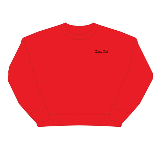 The Brooke Solid Crewneck Texas Tech | Bright Red