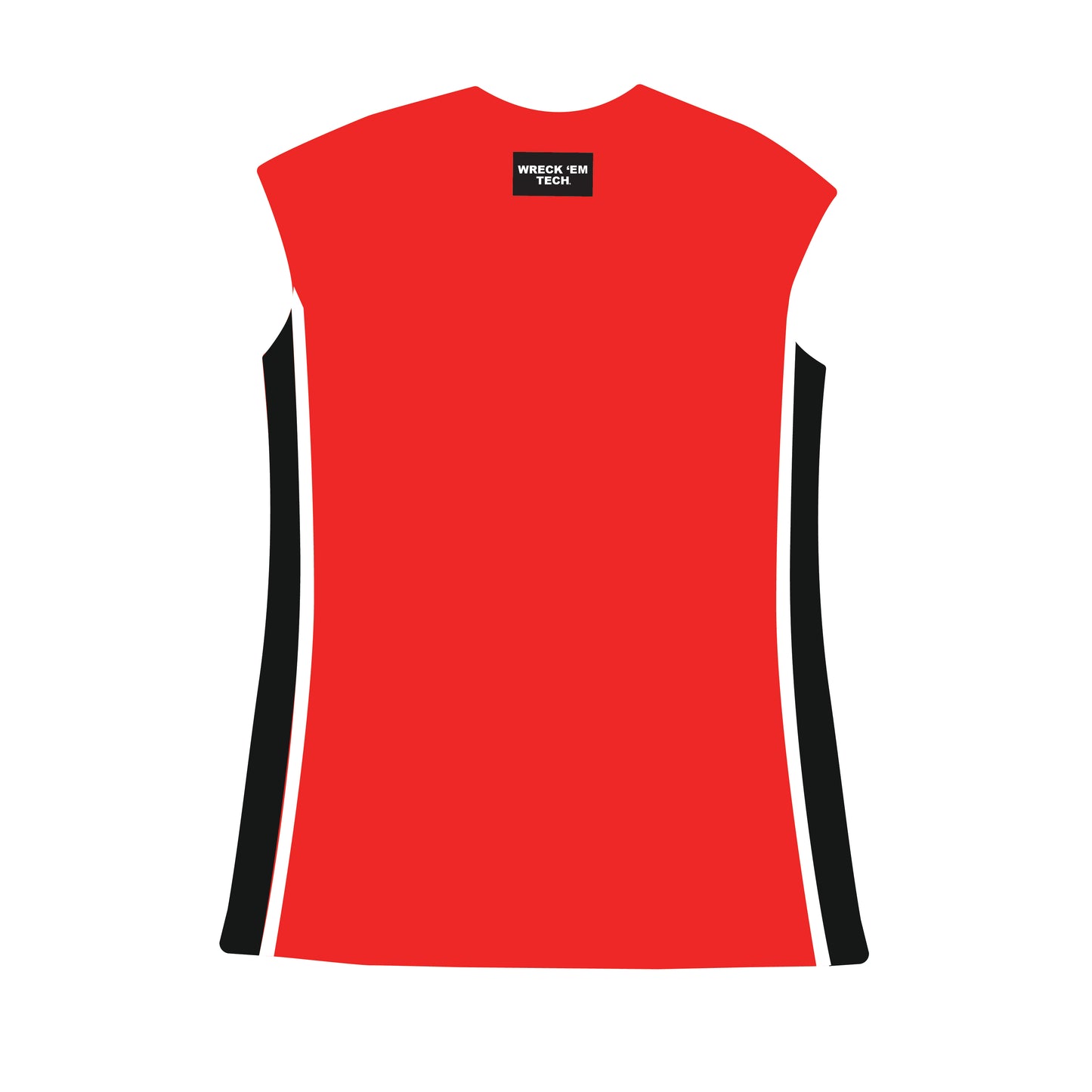 The Campbell Cap Sleeve Wreck 'Em Tech Woven Label | Youth Bright Red