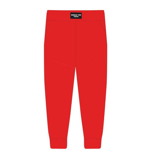 The Becca Joggers Wreck 'Em Tech Woven Label | Bright Red