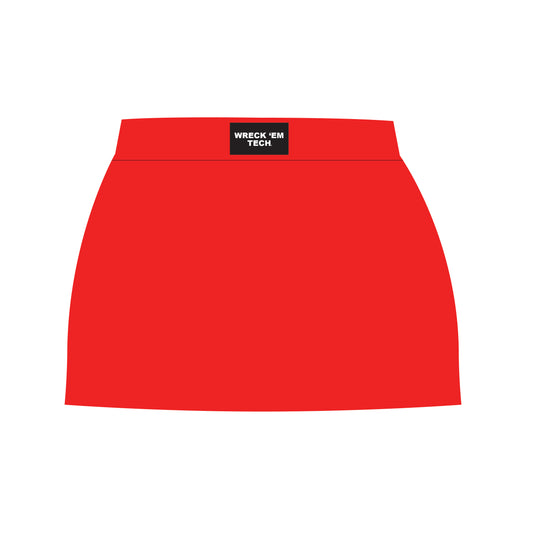 The Hayden High Waisted Skort Wreck 'Em Tech Woven Label | Bright Red