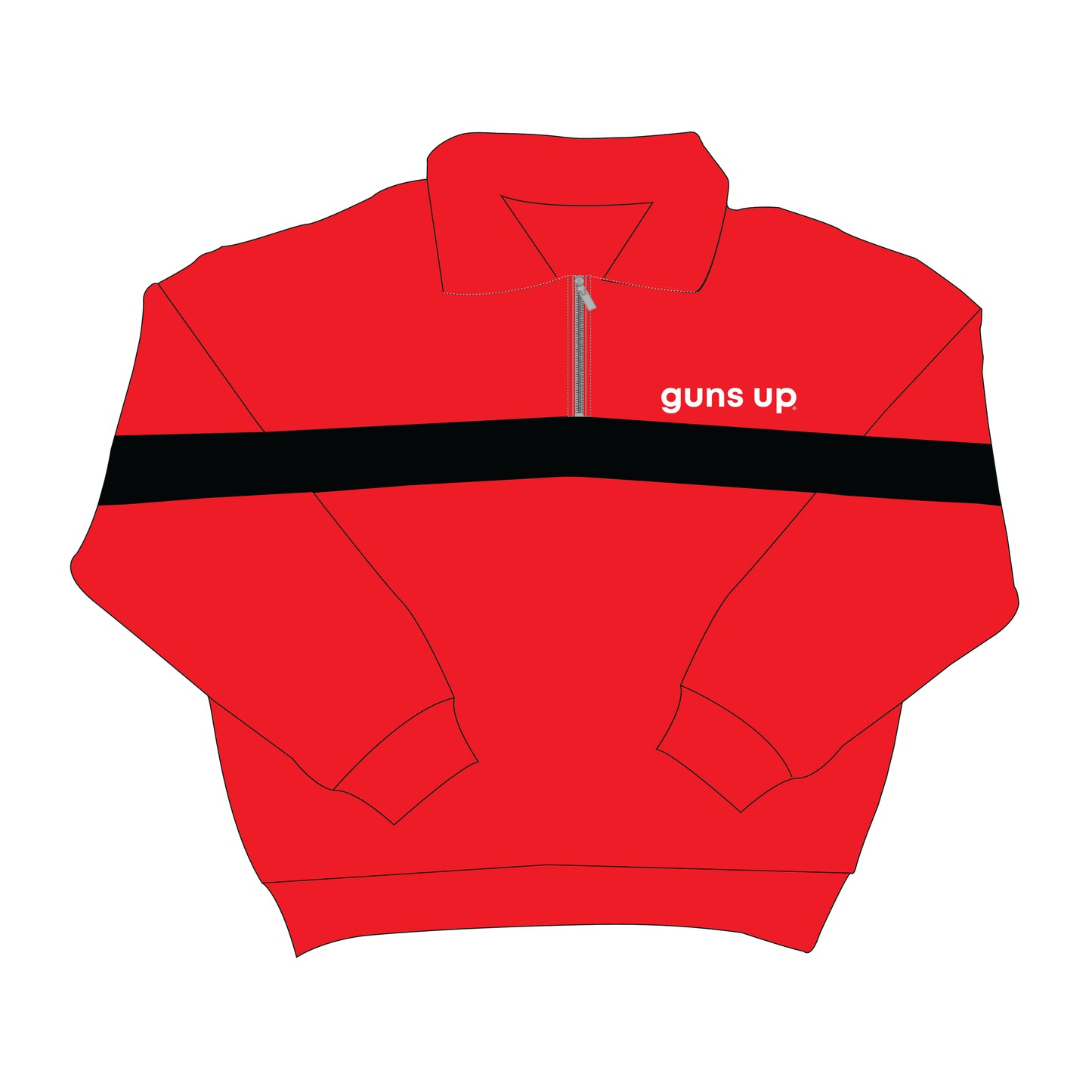 The Heather Half Zip Texas Tech | Youth Red