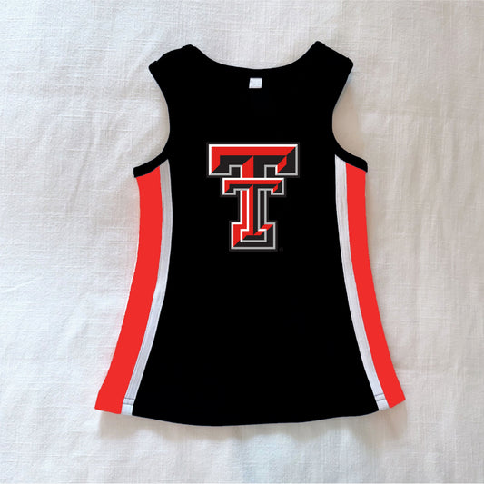 The Power Stripe Cheer Dress Texas Tech | Youth Black