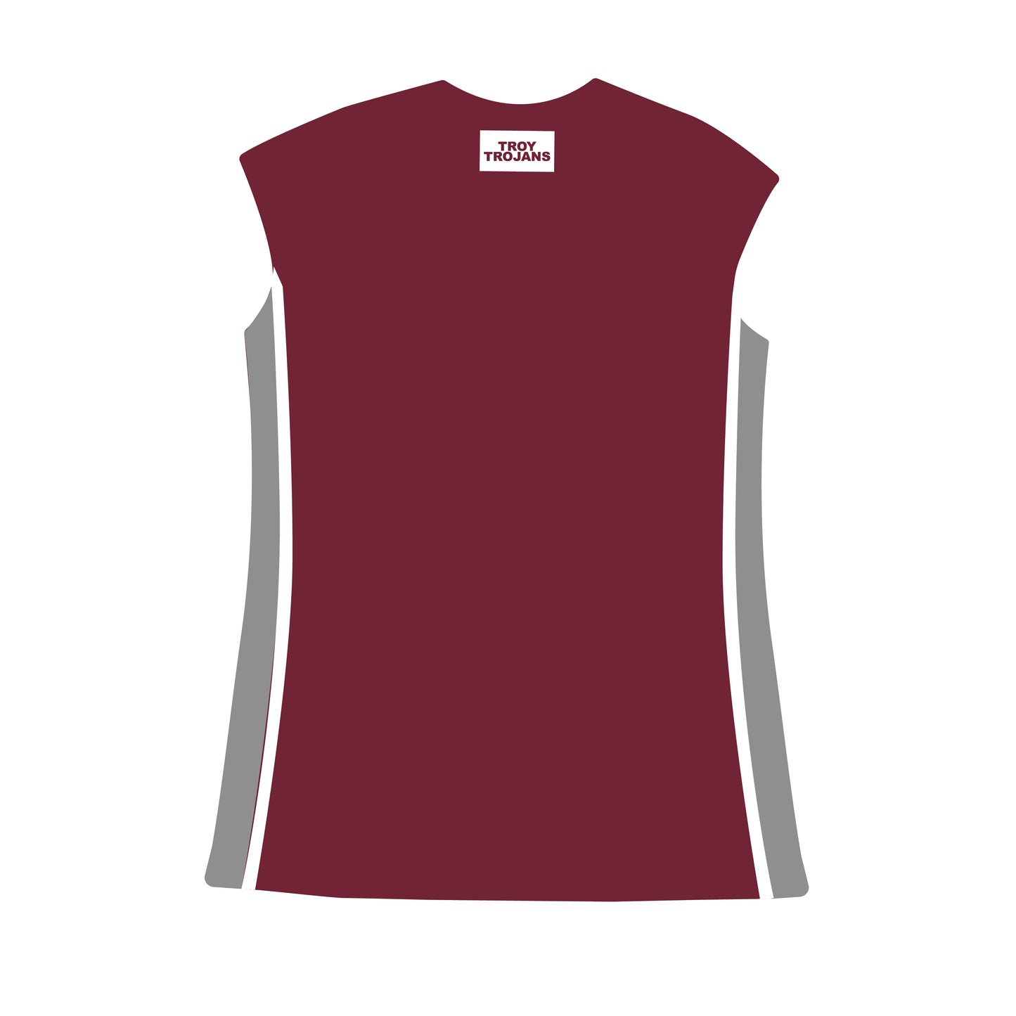 The Campbell Cap Sleeve Troy Trojans Woven Label | Deep Red