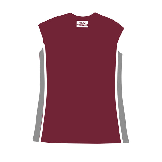 The Campbell Cap Sleeve Troy Trojans Woven Label | Deep Red