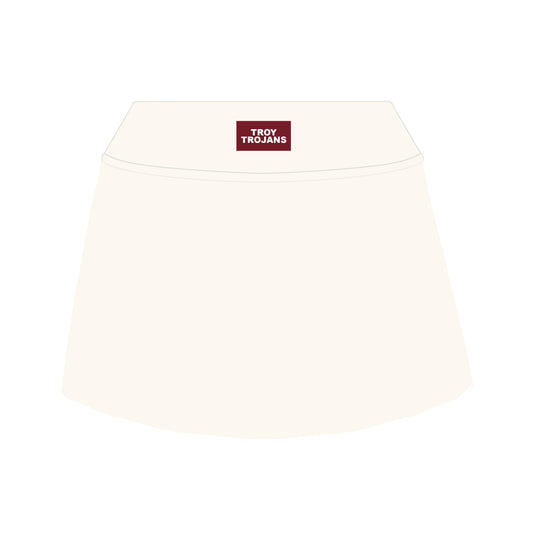 The Alli Tennis Skort Troy Trojans Woven Label | Bone