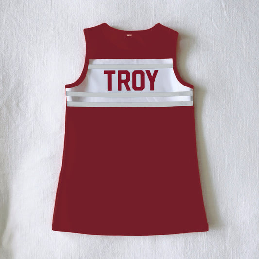 The Classic Cheer Dress Troy | Youth Deep Red