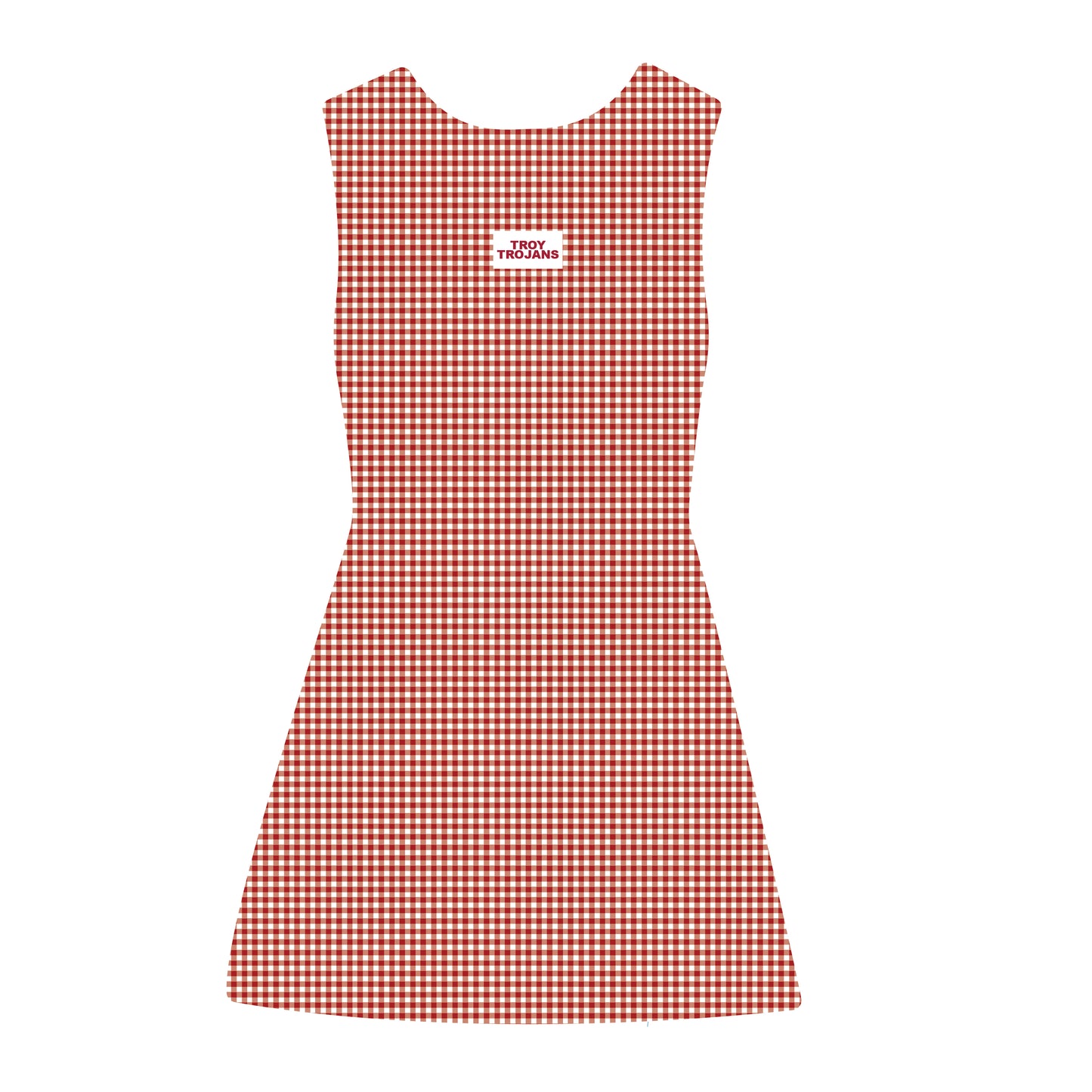 The Grace Gingham Dress Troy Trojans Woven Label | Youth Deep Red