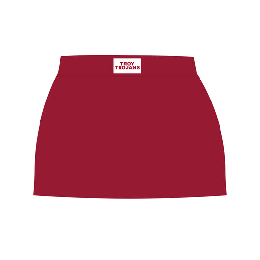 The Hayden High Waisted Skort Troy Trojans Woven Label | Deep Red