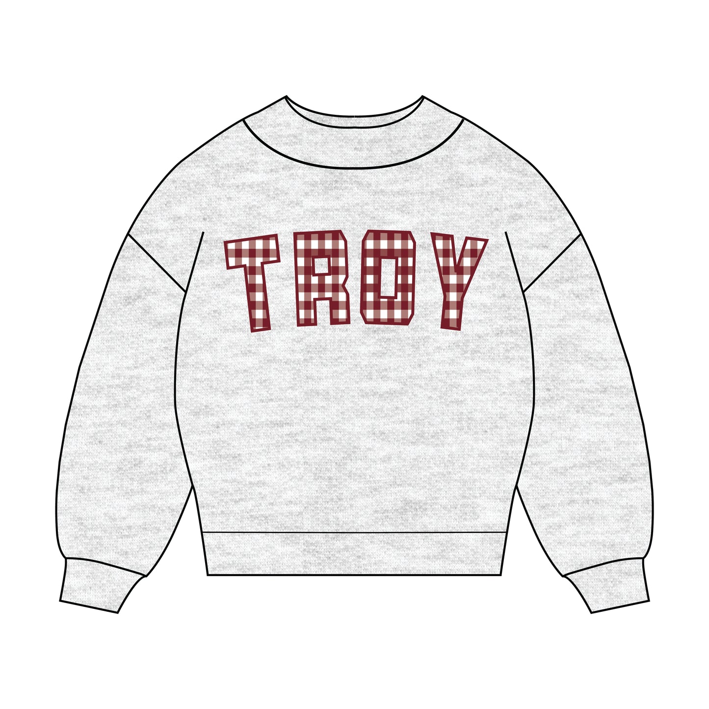 The Mallory Gingham Mockneck Troy | Youth Ash
