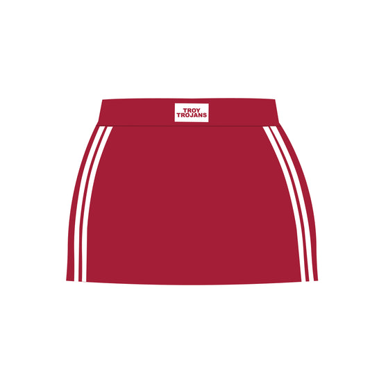 The Savannah Sporty Skort Troy Trojans Woven Label | Deep Red