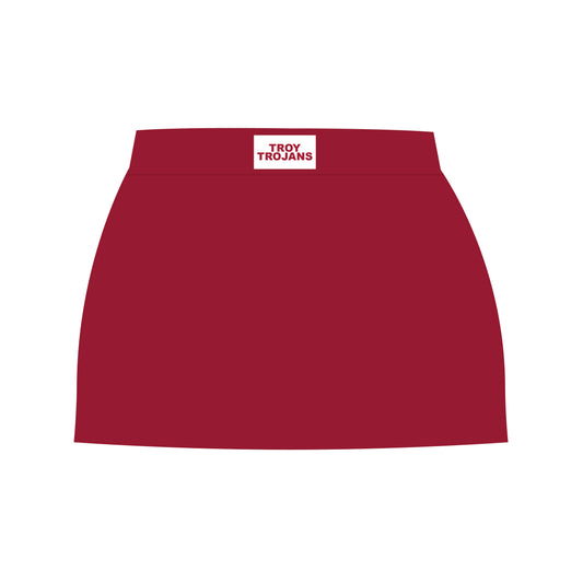 The Anna Active Skort Troy Trojans Woven Label | Deep Red
